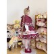 Miss Point Plaid Petal Rabbit Cape(Reservation/2 Colours/Full Payment Without Shipping)